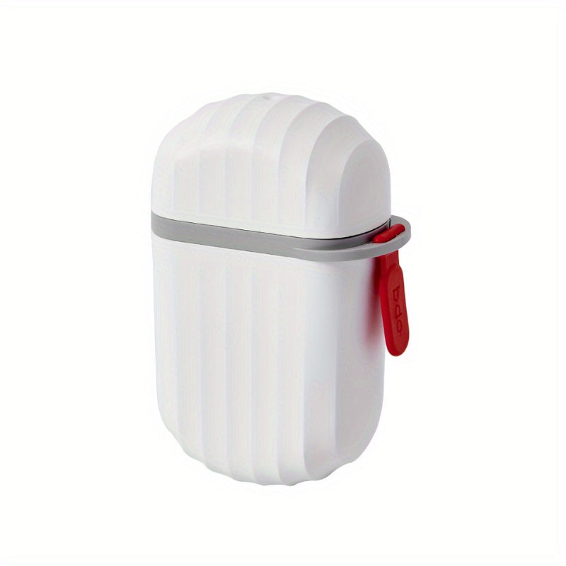 1pc Portable Soap Dish with Lid, Sealed & Drainage Design, PET Material, Ideal for Travel & Outdoor Leisure - Mini Storage Soap Holder