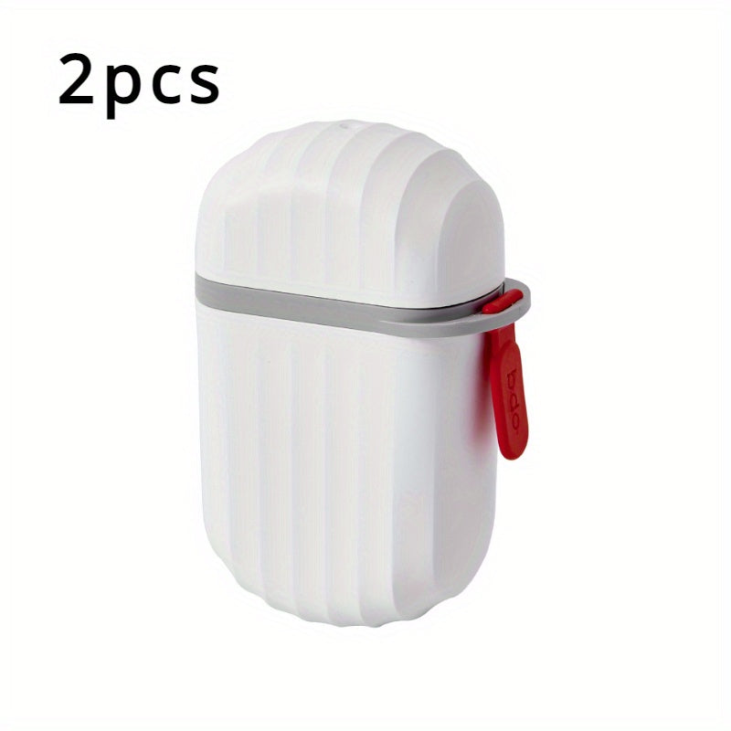 1pc Portable Soap Dish with Lid, Sealed & Drainage Design, PET Material, Ideal for Travel & Outdoor Leisure - Mini Storage Soap Holder